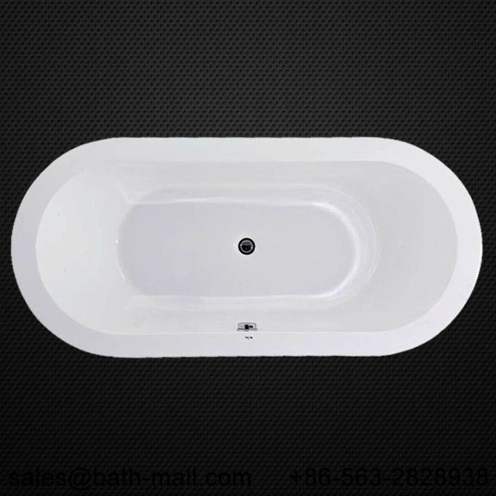 acrylic oval bathtub