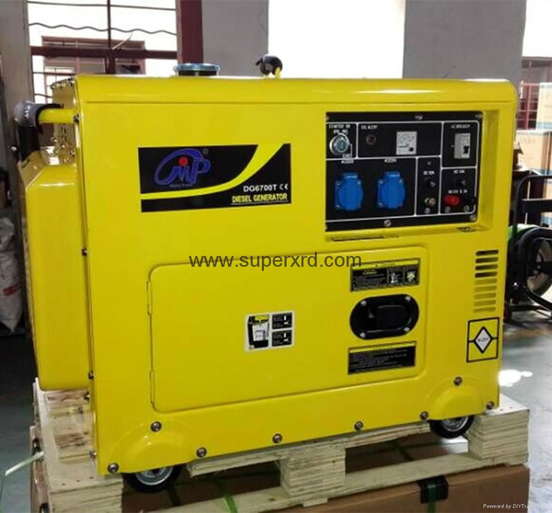 Honda type 5kw silent  diesel generator  air cooling  for home use