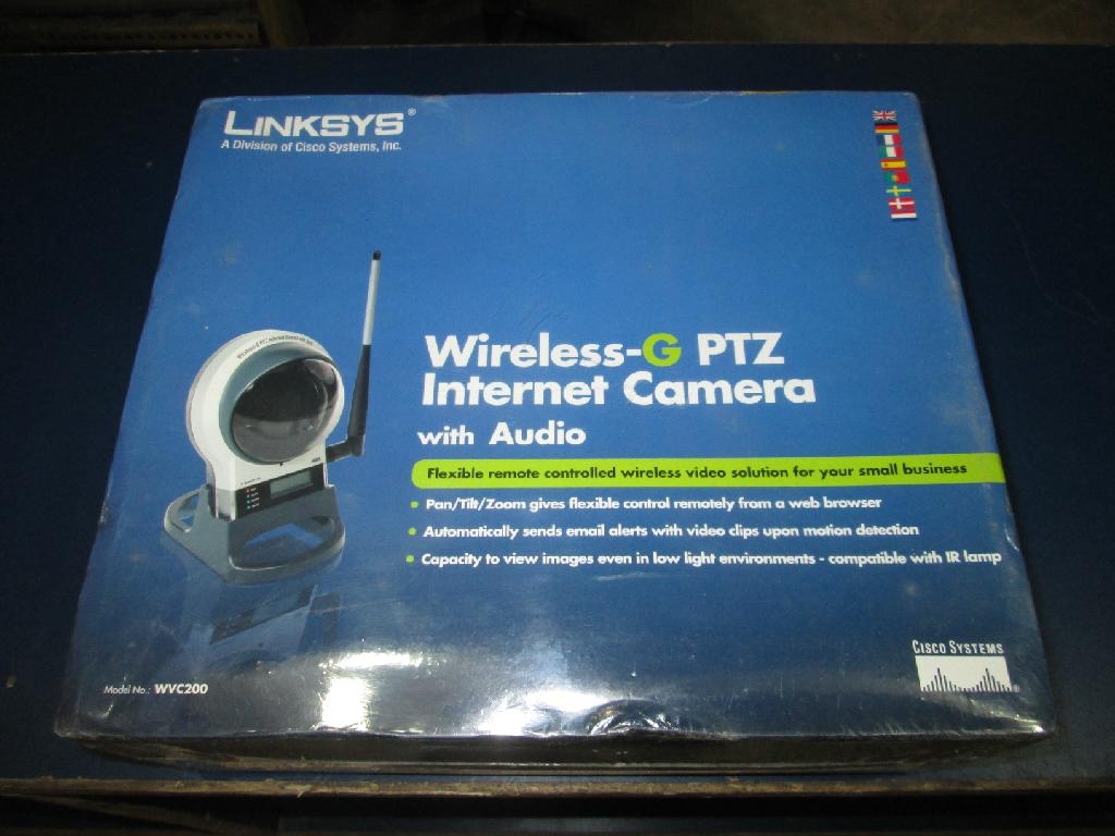 Cisco Linksys WVC200-EU Wireless-G PTZ Internet Video Camera with Audio