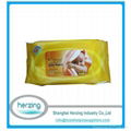 Supermarkets popular thick and fluffy baby wipes 