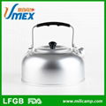 Hot sale high quality portable non-electric outdoor camping 1.0L Aluminum water  1