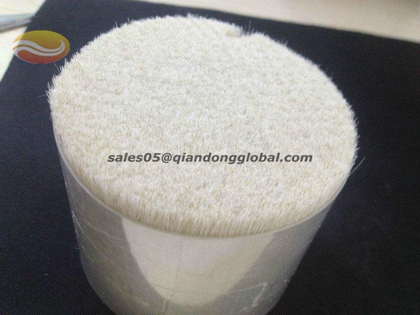 Soft Double Drawn White Goat Hair For Comestic Brushes 3