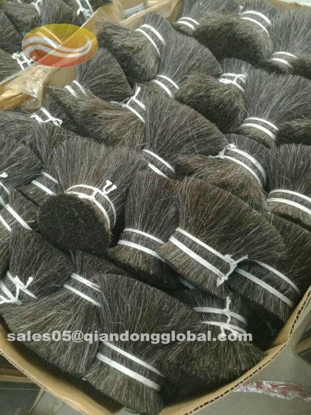 Soft Double Drawn White Goat Hair For Comestic Brushes 5