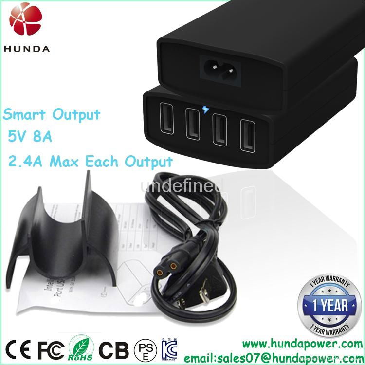 4 port smart USB charger 3