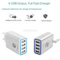 28w 4 port USB wall Travel charger 1