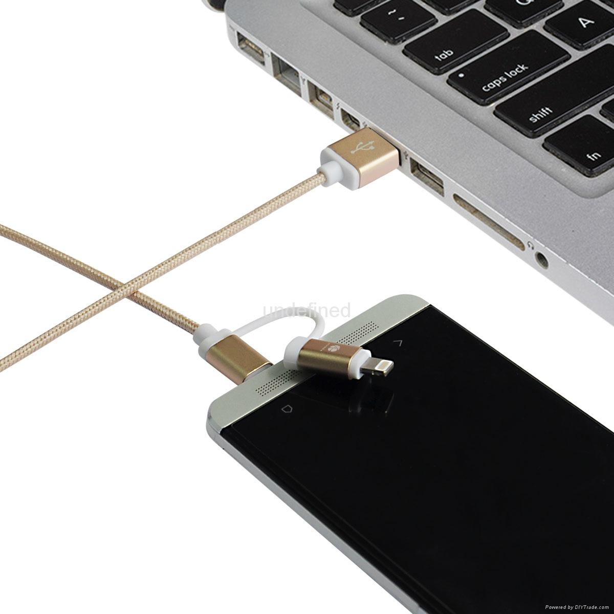2合1MFI USB數據充電線 2