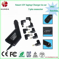 90W Universal Laptop LED Car Adapter 15V 16V 18V 18.5V 19V 19.5V 20V 22V 24V 