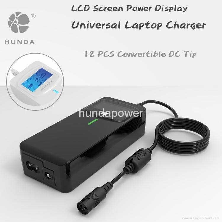 Laptop Usage and Desktop Connection universal laptop charger 90w with LCD Screen 2