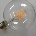 clear glass globe lamp G95 6W led filament bulb led lighting 2