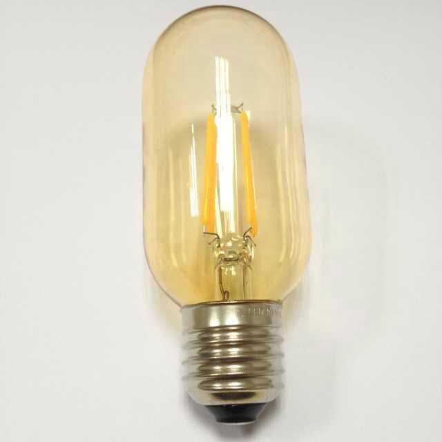 tubular lamp amber smoke glass T45 led filament bulb led lighting