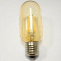 tubular lamp amber smoke glass T45 led