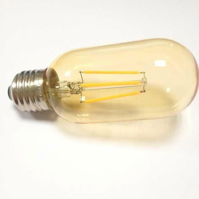 tubular lamp amber smoke glass T45 led filament bulb led lighting 3