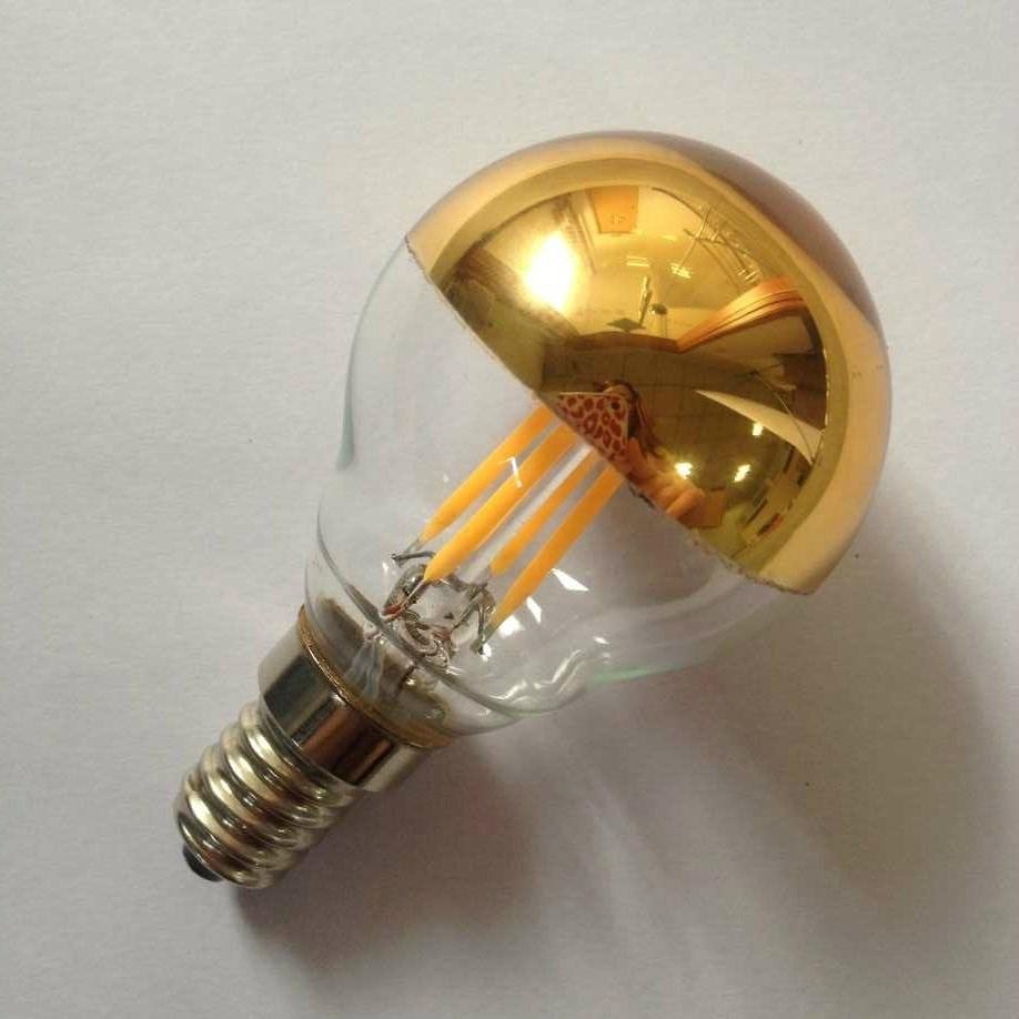 half chrome goden lamp G45 4W led filamet bulb 3
