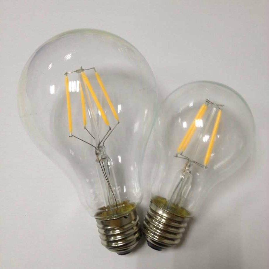 Classic Edison lamp led lighting A60 6W clear glass led filament bulb 5