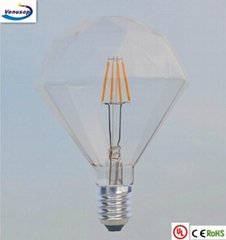 Diamond lamp D120 6W led filament bulb led lighting