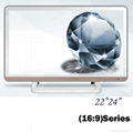Multi Style cheap flat screen tv 24" led tv monitor with USB