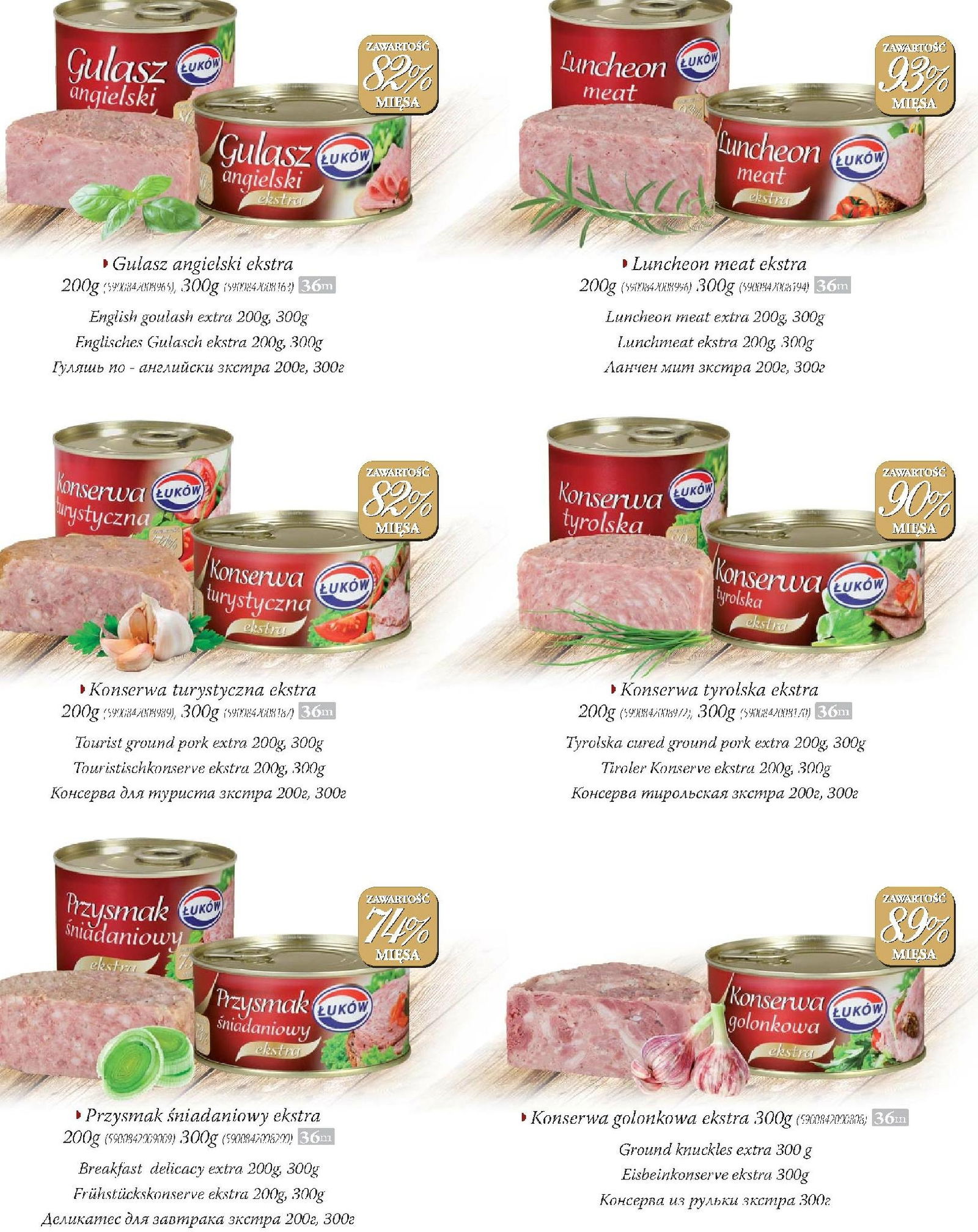 European canned meat -Sandwich delicacy 300g 5