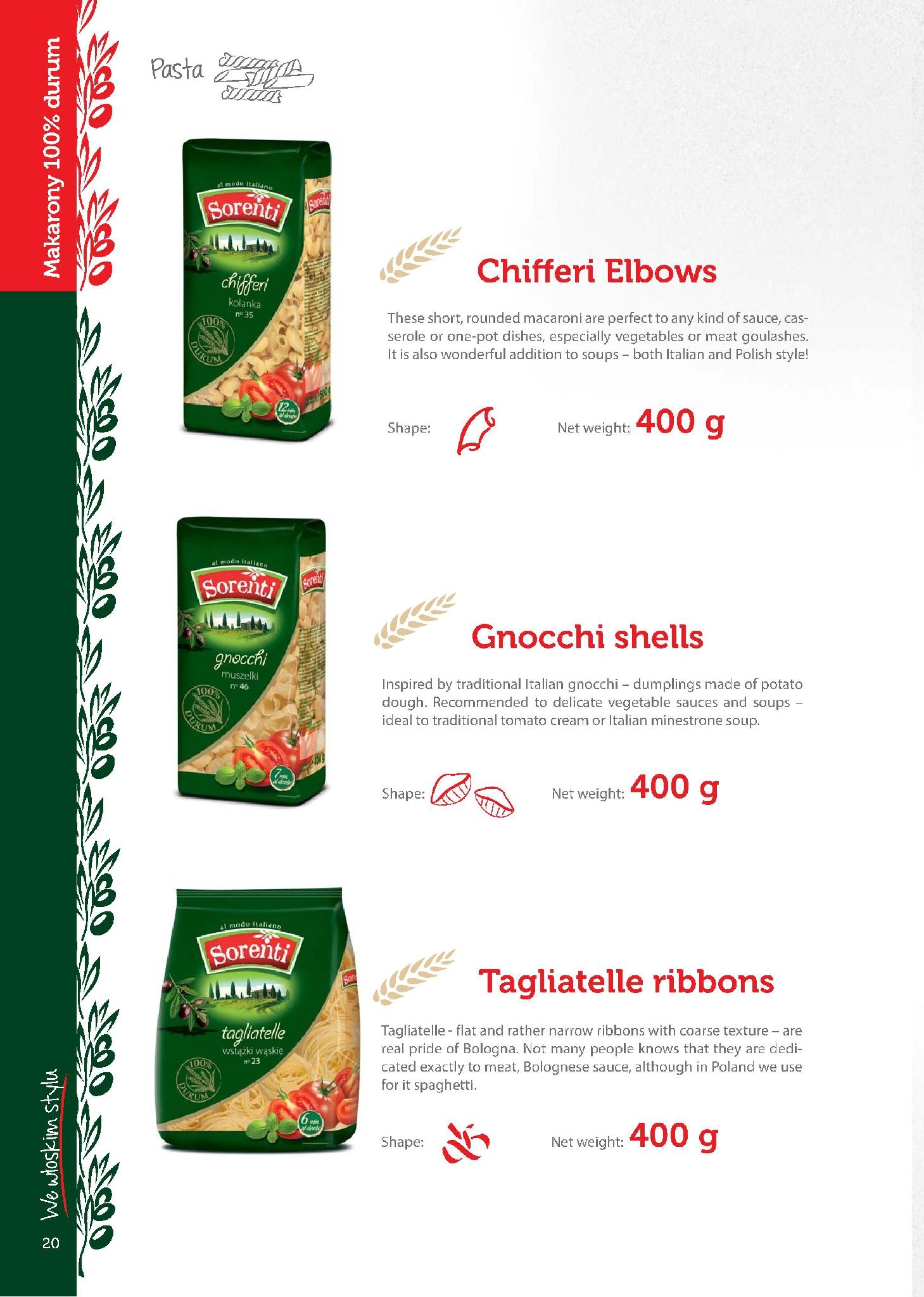 high quality pastanoodle Sorenti, Solare, Makarony Polskie (Poland