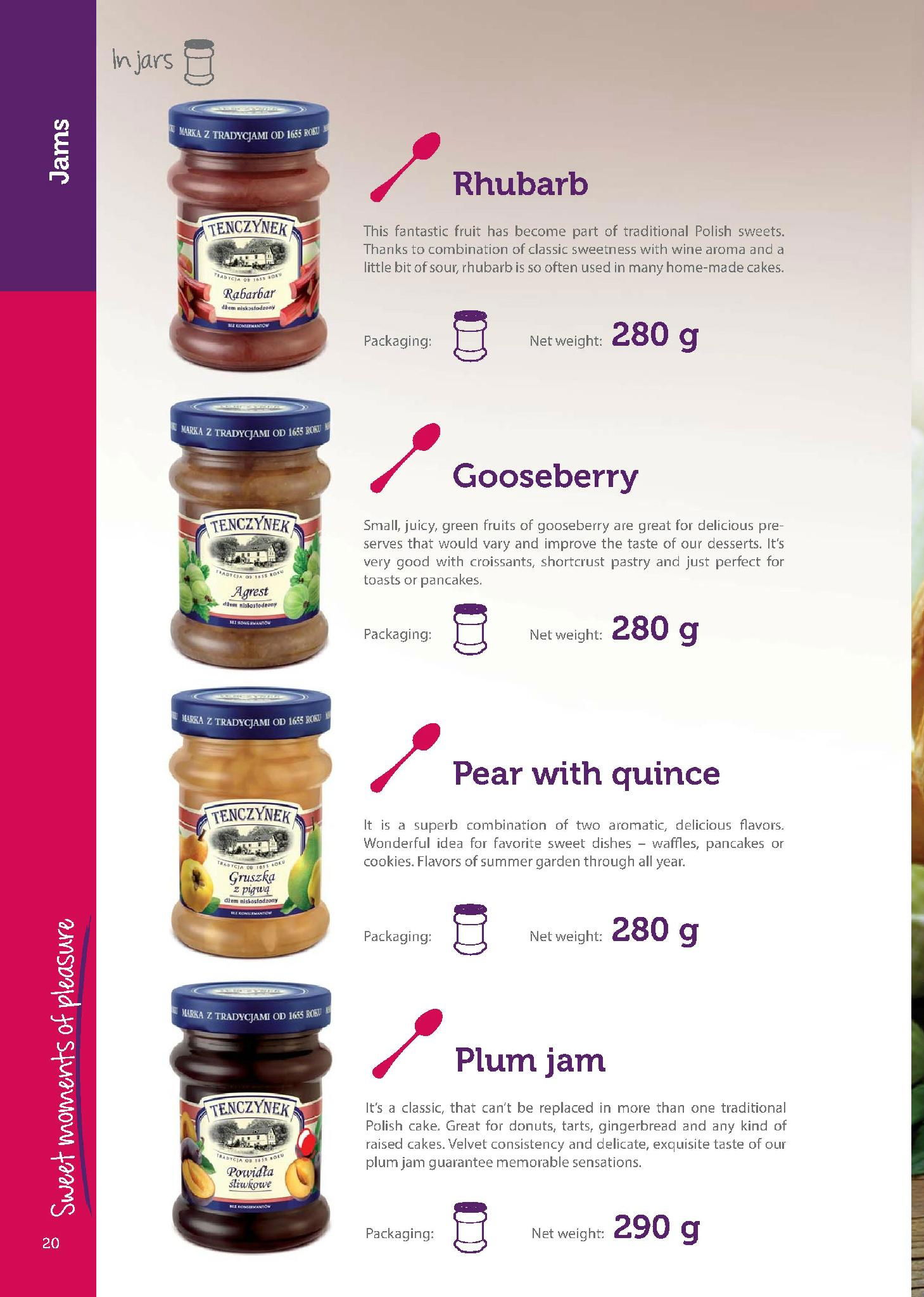 fruit jam and natural fruit syrup and ready meals 2