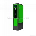 Parking control system exit station barcode ticket verifier