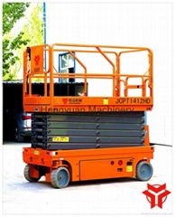 Hydraulic driving self-propelled cherry picker for aerial work