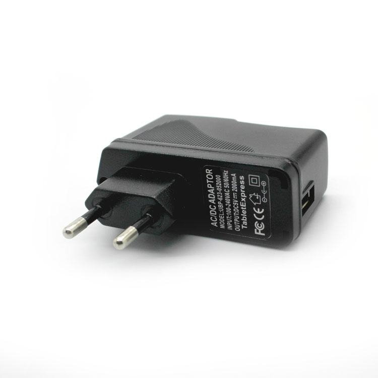 手機平板USB充電器插頭 5V2A電源適配器美規歐規CE/FCC認証 2