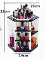 Rotating acrylic lipstick display stand rack tabletop spinning cosmetic organize 2