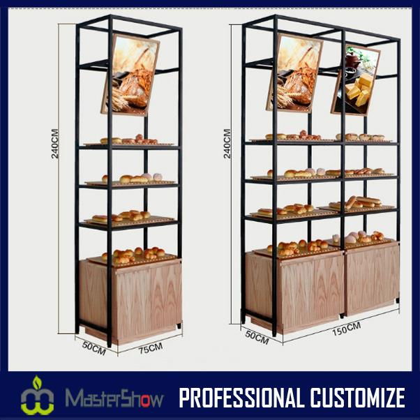 New design high end bakery display stand rack 2