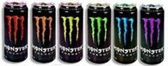 Monster-Energy Drinks and 5-hour Energy Drink in Different Flavours
