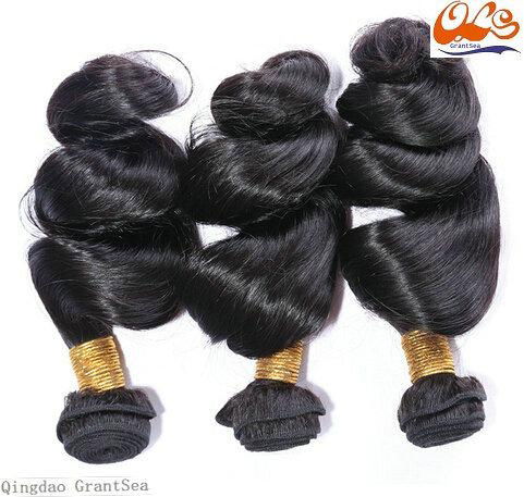 New GrantSea Hot sale Grade 6A 100% Peruvian Human Hair Wigs Hair Weft Extension 4