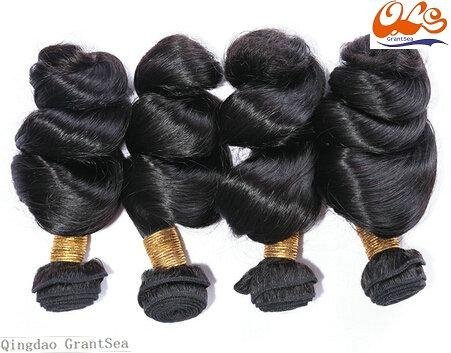 New GrantSea Hot sale Grade 6A 100% Peruvian Human Hair Wigs Hair Weft Extension 5