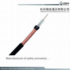 High quality 0.50±0.01mm Bare Copper Coaxial cable 3C-2V BC FPE 95% BC 5.0PVC 