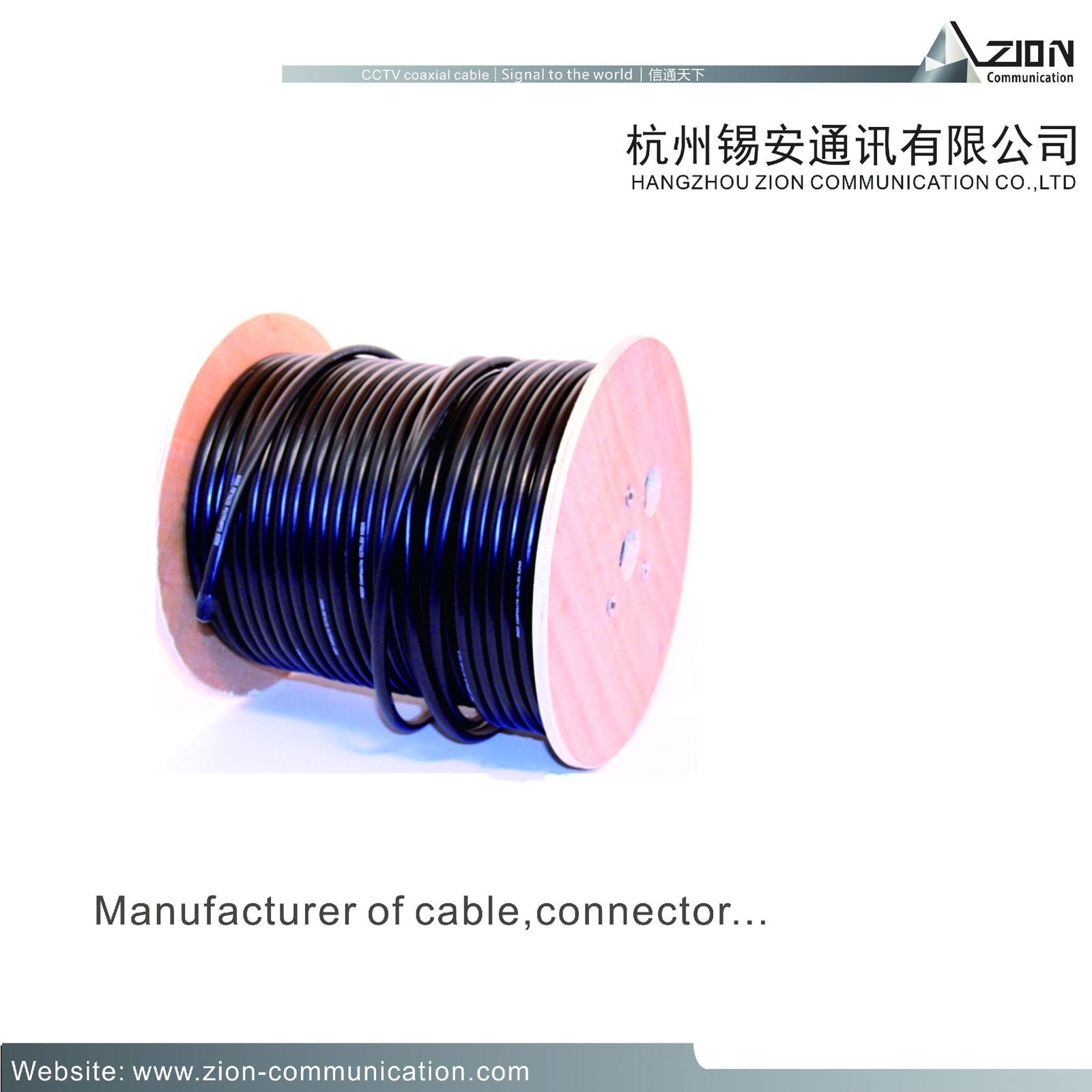 High quality 0.50±0.01mm Bare Copper Coaxial cable 3C-2V BC FPE 95% BC 5.0PVC  2