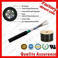 GYTS corrugated Steel armor jacket g652d stranded optic fiber cable