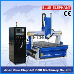 ELE 1530 wood 4 axis cnc router machine , 3d sculpture cnc router for EPS foam