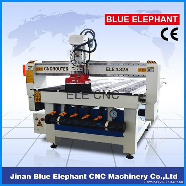 ELE-1325 low noise 3 aixs cnc wood machinery with water cooling spindle 2
