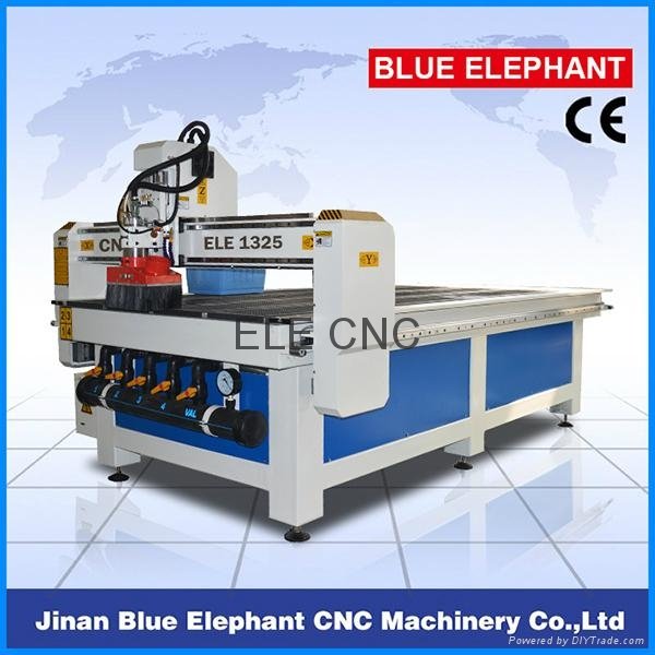 ELE-1325 low noise 3 aixs cnc wood machinery with water cooling spindle 3