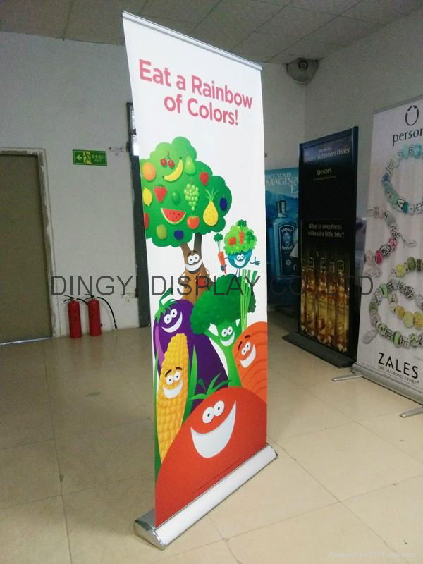 Deluxe roll up stand banner aluminum material