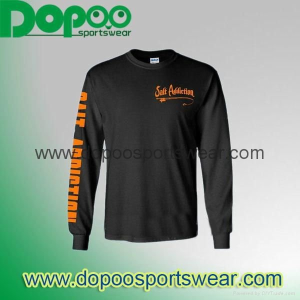 Promotional custom made sports team LONG sleeve fishing jersey  5