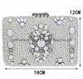  Luxury Women's Rhinestone Clutch Evening eye-catching  evening bag ceramic  bag 3