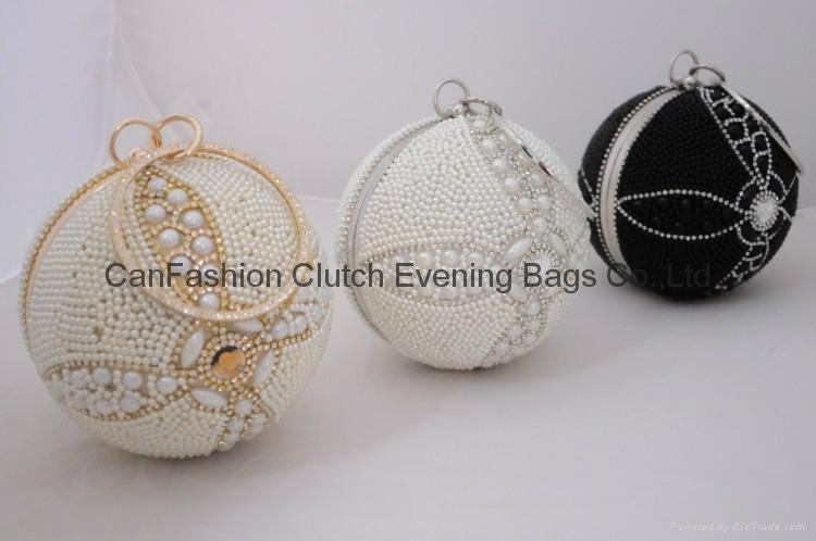 Lady Evening Hand Bag With non-clapping Chain  Evening Clutch ball bags 