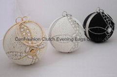 Lady Evening Hand Bag With non-clapping Chain  Evening Clutch ball bags 