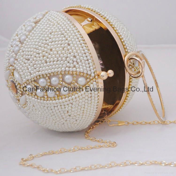 Lady Evening Hand Bag With non-clapping Chain  Evening Clutch ball bags  5