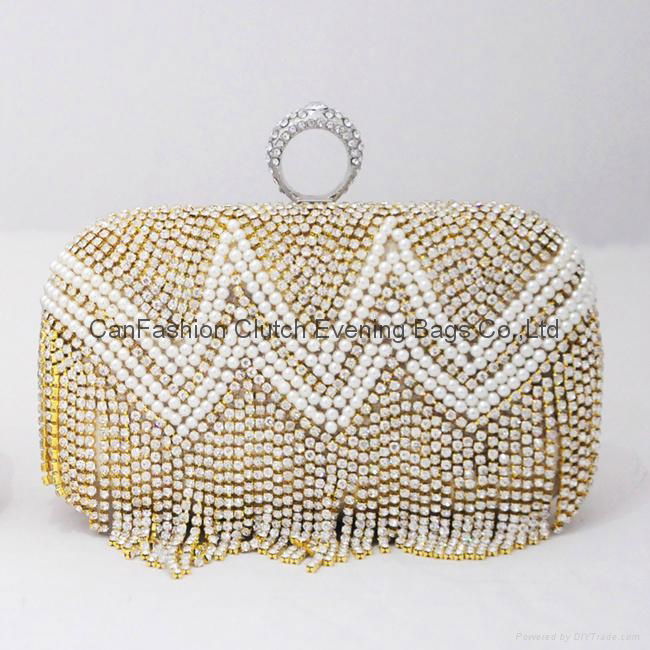 Ladies Fashion Evening Bag bridal handbags, crystal evening hangbags 3