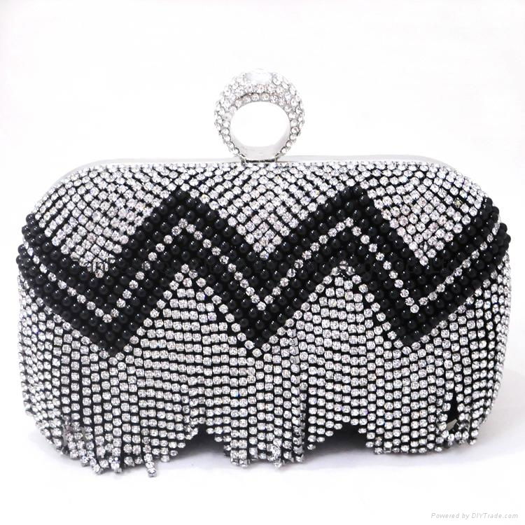  Ladies Fashion Evening Bag bridal handbags, crystal evening hangbags 4