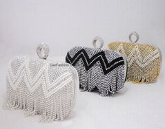  Ladies Fashion Evening Bag bridal handbags, crystal evening hangbags