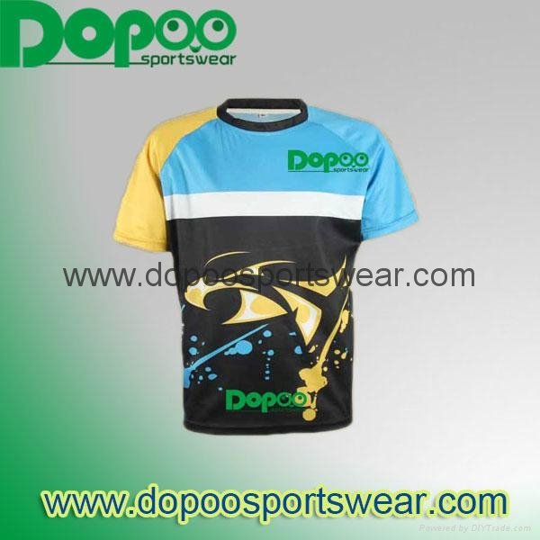 custom children polyester football wears with colorful printing 4