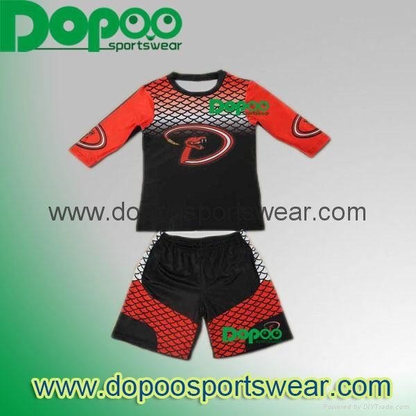 custom children polyester football wears with colorful printing 5