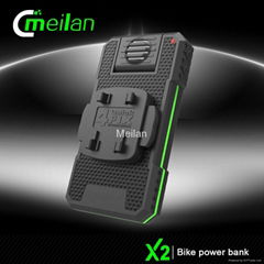 Meilan X2 Bicycle Cree front light Phone holder Waterproof power bank 