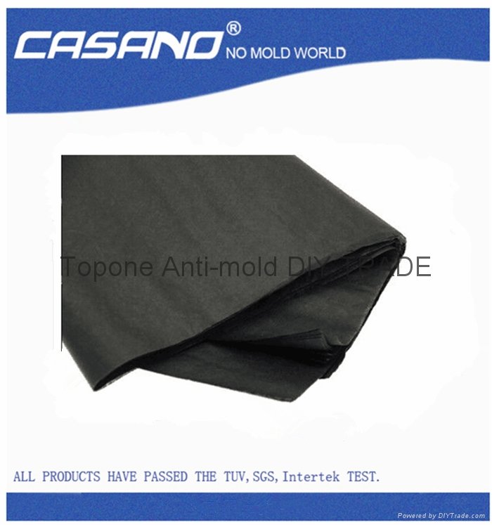 Black anti-mold wrapping tissue paper